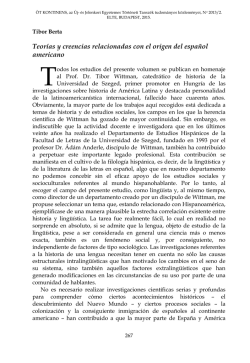 Teorías sobre el origen del español americano