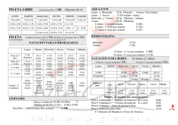 Horarios - Maciel | Gimnasio y Nataci&oacute;n