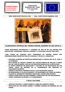 premio - Fundacion eurotoro