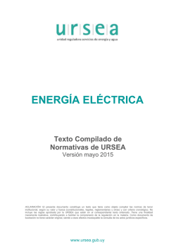 Texto Compilado de Normativas - Energía Eléctrica