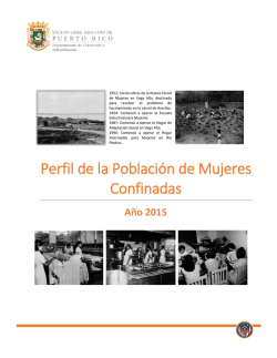 Perfil de la Población de Mujeres Confinadas