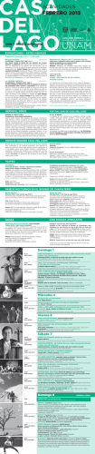 Cartelera mensual en PDF | Febrero - Casa del Lago