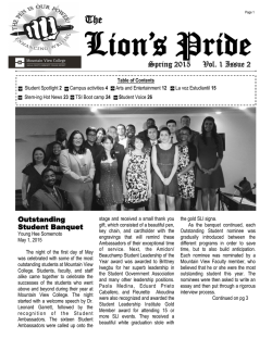 Spring 2015 Vol. 1 Issue 2