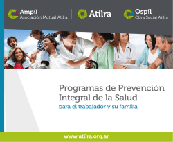 Programas de Prevención Integral de la Salud