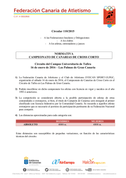 Normativa Cto. de Canarias de Cross Corto 2016