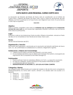 COPA NUEVO LEON REGIONAL CURSO CORTO 2015