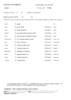 Llistat de llibres - Institut Cap Norfeu