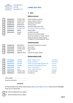 Llistat de llibres de la ESO