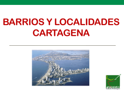 BARRIOS Y LOCALIDADES CARTAGENA