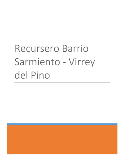 Recursero Barrio Sarmiento - Virrey del Pino