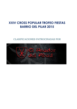 xxiv cross popular trofeo fiestas barrio del pilar 2015