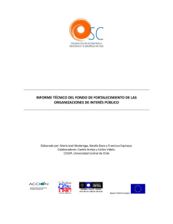 INFORME TÉCNICO DEL FONDO DE
