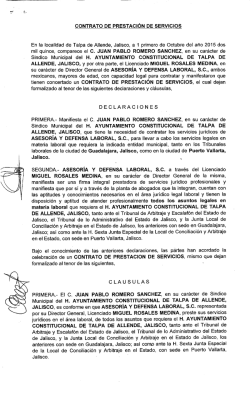 Asesoría Legal y Jurídica por el Lic. Miguel Rosales Medina 2015