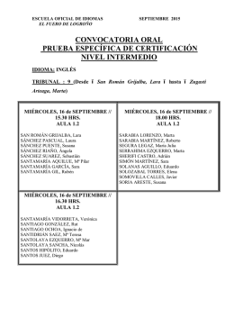 tribunal 9 - Escuela Oficial de Idiomas | El Fuero de Logroño