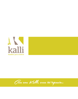catálogo verano 2015 - Kalli || Muebles para exterior