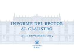 informe del rector al claustro