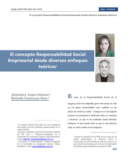 Enfoques teóricos de la Responsabilidad Social Empresarial