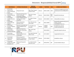 Directorio - Responsabilidad Social RPU - RPU