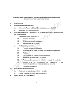 Qu&eacute; es la Responsabilidad Demostrada o Accountability?