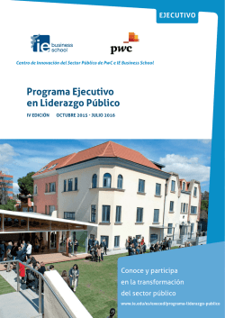 Programa Ejecutivo en Liderazgo Público
