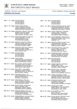 CLUB DE GOLF LOMAS BOSQUE XXII CIRCUITO GOLF MAHOU