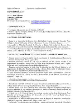 CV Resumido - G Folguera (Junio 2015)