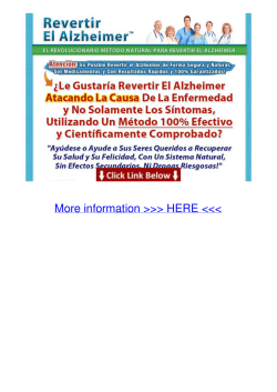 El Revolucionario MÃ©todo Natural Para Revertir el Alzheimer Mmlb