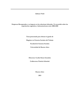Historia modelo de relaciones laborales argentino