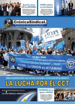 LA LUCHA POR EL CCT