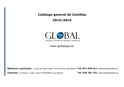 Catálogo general de Camillas 2015/2016