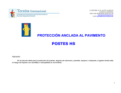 Protecciones ancladas - Tecnisa Internacional