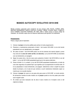 MANDO AUTOCOPY EVOLUTIVO 301H-5HE