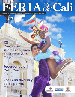 126 Canciones inscritas en Disco de la Feria 2015 Recordando a