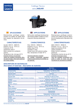 Catálogo Técnico Serie Jaguar
