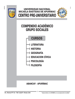 grupo sociales - Universidad Nacional Micaela Bastidas de Apurímac