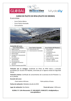 CURSO DE PILOTO DE RPAS (PILOTO DE DRONES)