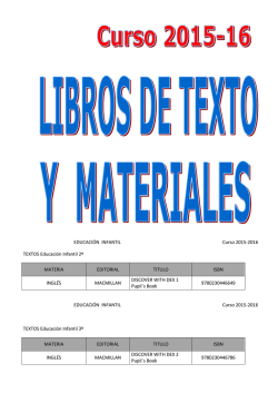 libros de texto 2015-16