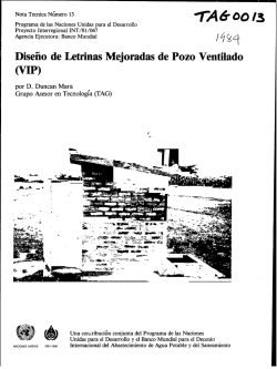 Diseño de Letrinas Mejoradas de Pozo Ventilado (VIP)