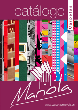 F&aacute;brica de Carpetas Archivador Clasificado * Escolar * Oficina