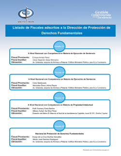 Listado de Fiscales adscritos a la Dirección de