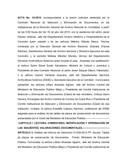 Acta No. 16 - Archivo Nacional de Costa Rica