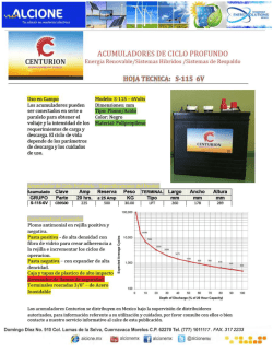 CENTURION ACUMULADORES DE CICLO PROFUNDO
