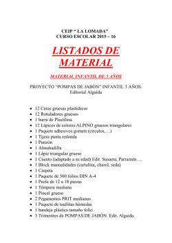 LISTADOS DE MATERIAL
