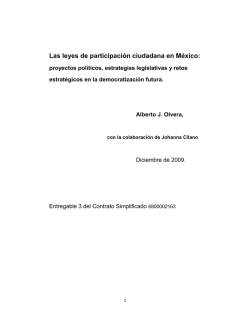 Las leyes de participación ciudadana en México: