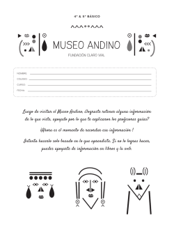 Guía 4º y 5º - Museo Andino