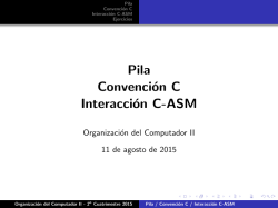 Interacción C - ASM - Organización del Computador II