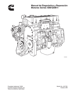 Manual de Diagnóstico y Reparación Motores Series ISM