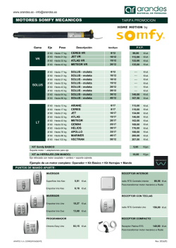 MOTORES SOMFY MECANICOS