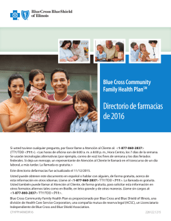 Directorio de farmacias de 2016 - Blue Cross and Blue Shield of