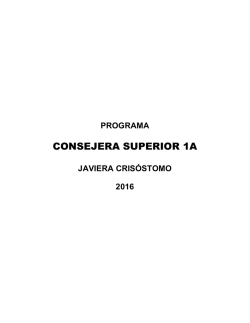 CONSEJERA SUPERIOR 1A